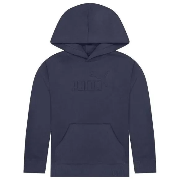 NEW! PUMA Youth Fleece Hoodie with Raised embossed logo and Kangaroo Pockets - Picture 5 of 16